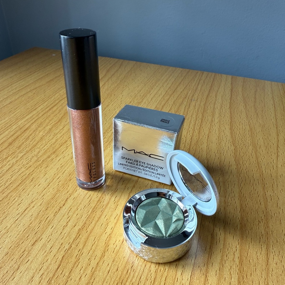 NEW! MAC Lip Gloss + Sparkler Eye Shadow Bundle